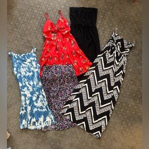 Women’s Trendy Lot Maxi & Short Dresses Floral Skirt Size S